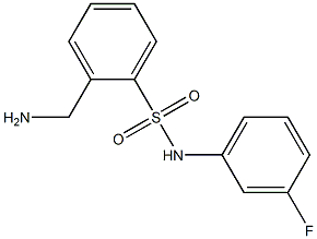 2-(aminomethyl)-N-(3-fluorophenyl)benzenesulfonamide 구조식 이미지