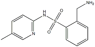 2-(aminomethyl)-N-(5-methylpyridin-2-yl)benzene-1-sulfonamide Structure