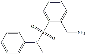 2-(aminomethyl)-N-methyl-N-phenylbenzenesulfonamide 구조식 이미지