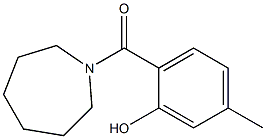 2-(azepan-1-ylcarbonyl)-5-methylphenol Structure