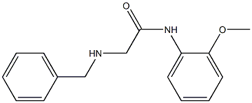 2-(benzylamino)-N-(2-methoxyphenyl)acetamide Structure