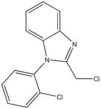 2-(chloromethyl)-1-(2-chlorophenyl)-1H-1,3-benzodiazole Structure
