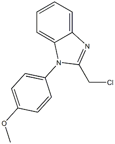 2-(chloromethyl)-1-(4-methoxyphenyl)-1H-1,3-benzodiazole 구조식 이미지