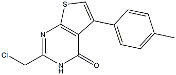2-(chloromethyl)-5-(4-methylphenyl)-3H,4H-thieno[2,3-d]pyrimidin-4-one 구조식 이미지