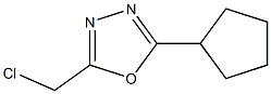 2-(chloromethyl)-5-cyclopentyl-1,3,4-oxadiazole Structure