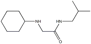 2-(cyclohexylamino)-N-(2-methylpropyl)acetamide Structure