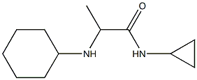 2-(cyclohexylamino)-N-cyclopropylpropanamide Structure