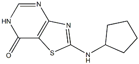 2-(cyclopentylamino)[1,3]thiazolo[4,5-d]pyrimidin-7(6H)-one Structure