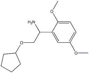 2-(cyclopentyloxy)-1-(2,5-dimethoxyphenyl)ethanamine Structure