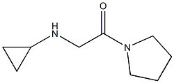 2-(cyclopropylamino)-1-(pyrrolidin-1-yl)ethan-1-one Structure