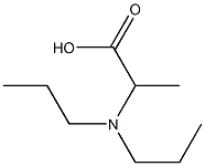 2-(dipropylamino)propanoic acid Structure