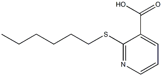 2-(hexylsulfanyl)pyridine-3-carboxylic acid 구조식 이미지