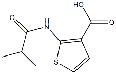 2-(isobutyrylamino)thiophene-3-carboxylic acid Structure