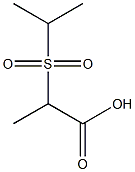 2-(isopropylsulfonyl)propanoic acid 구조식 이미지