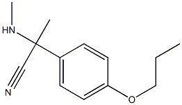 2-(methylamino)-2-(4-propoxyphenyl)propanenitrile 구조식 이미지