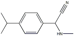 2-(methylamino)-2-[4-(propan-2-yl)phenyl]acetonitrile 구조식 이미지