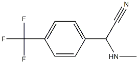 2-(methylamino)-2-[4-(trifluoromethyl)phenyl]acetonitrile Structure