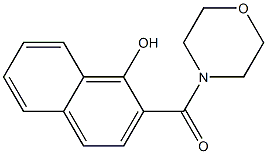 2-(morpholin-4-ylcarbonyl)naphthalen-1-ol 구조식 이미지