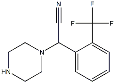 2-(piperazin-1-yl)-2-[2-(trifluoromethyl)phenyl]acetonitrile 구조식 이미지