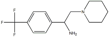 2-(piperidin-1-yl)-1-[4-(trifluoromethyl)phenyl]ethan-1-amine 구조식 이미지