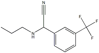 2-(propylamino)-2-[3-(trifluoromethyl)phenyl]acetonitrile Structure