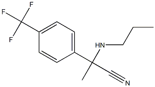 2-(propylamino)-2-[4-(trifluoromethyl)phenyl]propanenitrile Structure