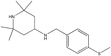 2,2,6,6-tetramethyl-N-{[4-(methylsulfanyl)phenyl]methyl}piperidin-4-amine Structure