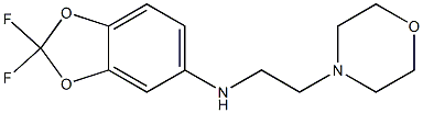 2,2-difluoro-N-[2-(morpholin-4-yl)ethyl]-2H-1,3-benzodioxol-5-amine Structure