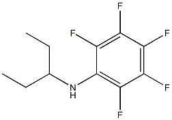 2,3,4,5,6-pentafluoro-N-(pentan-3-yl)aniline Structure