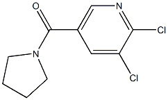 2,3-dichloro-5-(pyrrolidin-1-ylcarbonyl)pyridine 구조식 이미지