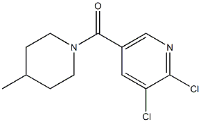 2,3-dichloro-5-[(4-methylpiperidin-1-yl)carbonyl]pyridine Structure