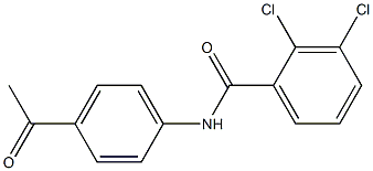 2,3-dichloro-N-(4-acetylphenyl)benzamide 구조식 이미지