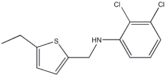 2,3-dichloro-N-[(5-ethylthiophen-2-yl)methyl]aniline 구조식 이미지