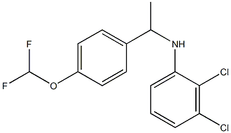 2,3-dichloro-N-{1-[4-(difluoromethoxy)phenyl]ethyl}aniline Structure
