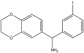 2,3-dihydro-1,4-benzodioxin-6-yl(3-iodophenyl)methanamine Structure