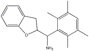 2,3-dihydro-1-benzofuran-2-yl(2,3,5,6-tetramethylphenyl)methanamine Structure