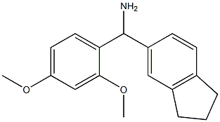 2,3-dihydro-1H-inden-5-yl(2,4-dimethoxyphenyl)methanamine Structure