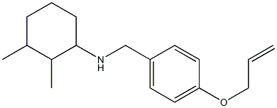 2,3-dimethyl-N-{[4-(prop-2-en-1-yloxy)phenyl]methyl}cyclohexan-1-amine Structure