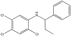 2,4,5-trichloro-N-(1-phenylpropyl)aniline Structure