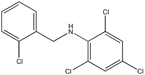 2,4,6-trichloro-N-[(2-chlorophenyl)methyl]aniline Structure