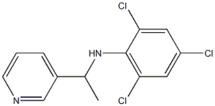 2,4,6-trichloro-N-[1-(pyridin-3-yl)ethyl]aniline Structure