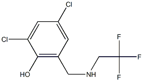 2,4-dichloro-6-{[(2,2,2-trifluoroethyl)amino]methyl}phenol 구조식 이미지