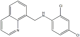 2,4-dichloro-N-(quinolin-8-ylmethyl)aniline 구조식 이미지