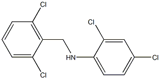 2,4-dichloro-N-[(2,6-dichlorophenyl)methyl]aniline Structure