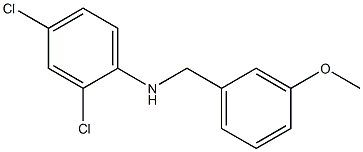 2,4-dichloro-N-[(3-methoxyphenyl)methyl]aniline Structure