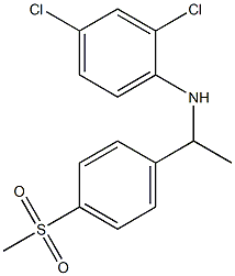 2,4-dichloro-N-[1-(4-methanesulfonylphenyl)ethyl]aniline Structure