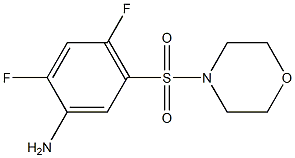2,4-difluoro-5-(morpholine-4-sulfonyl)aniline 구조식 이미지