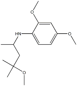 2,4-dimethoxy-N-(4-methoxy-4-methylpentan-2-yl)aniline Structure