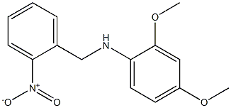 2,4-dimethoxy-N-[(2-nitrophenyl)methyl]aniline Structure