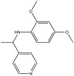 2,4-dimethoxy-N-[1-(pyridin-4-yl)ethyl]aniline Structure